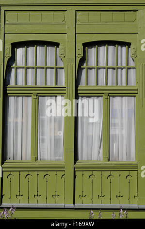 Detail der Jugendstil Hotel Ammende Villa in Pärnu-Estland 23. August 2015 Stockfoto