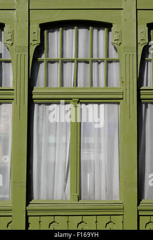 Detail der Jugendstil Hotel Ammende Villa in Pärnu-Estland 23. August 2015 Stockfoto