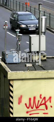 Feinstaub in Düsseldorf Stockfoto