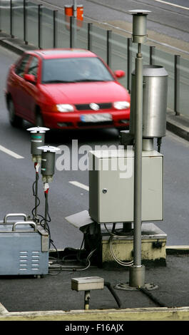 Feinstaub in Düsseldorf Stockfoto