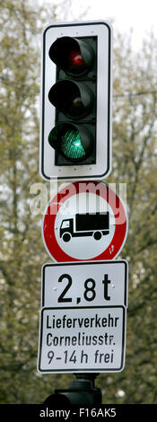 Feinstaub in Düsseldorf Stockfoto