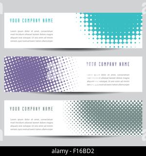 Bunte horizontale Banner Stock Vektor