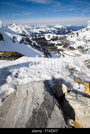 Ski fahren Stockfoto