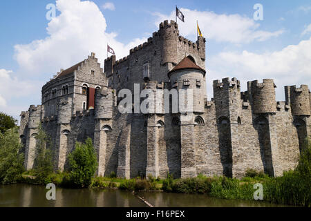 Burg Gravensteen in Ghend, Belgien Stockfoto