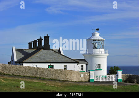 Anvil Point Leuchtturm am Durlston Head auf der Isle of Purbeck entlang der Jurassic Coast in Dorset, Südengland, Großbritannien Stockfoto