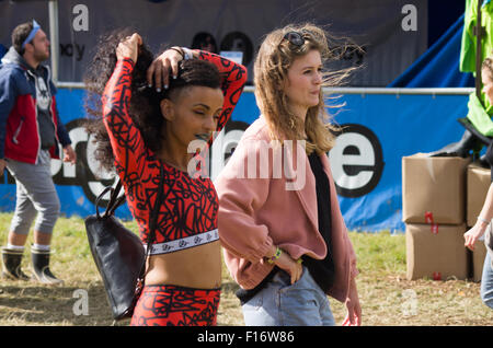 Leeds, UK. 28. August 2015. Festivalbesucher beim Leeds Festival, Leeds, UK. 28. August 2015 Stockfoto