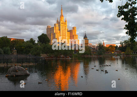 Kudrinskaya Square Building in Moskau, Russland Stockfoto