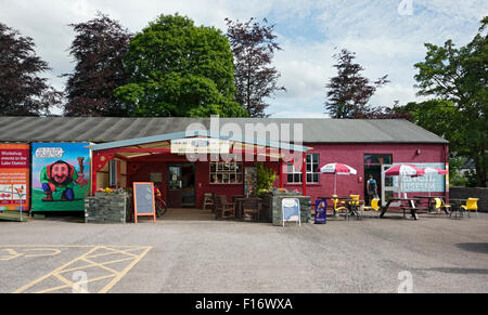 Eintritt zum Bleistift Museum Keswick Cumbria England UK United Großbritannien GB Großbritannien Stockfoto