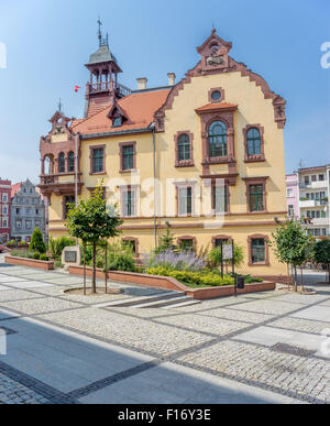 Nowa Ruda alte Markt Neurode Nooirode Niederschlesien Stockfoto