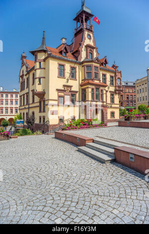 Nowa Ruda alte Markt Neurode Nooirode Niederschlesien Stockfoto