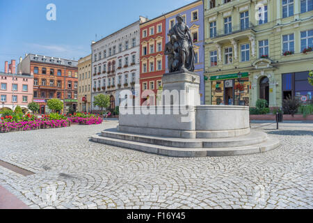 Nowa Ruda alte Markt Neurode Nooirode Niederschlesien Stockfoto