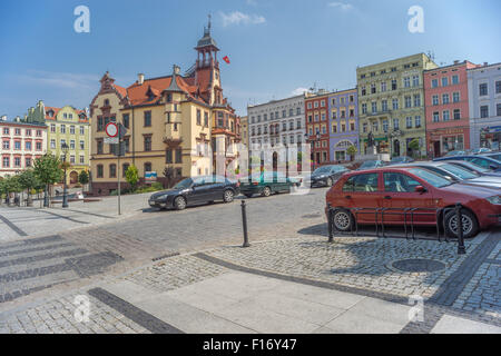 Nowa Ruda alte Markt Neurode Nooirode Niederschlesien Stockfoto