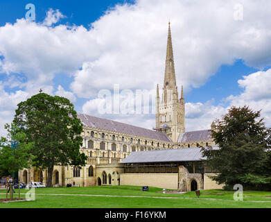 Norwich Kathedrale, Norwich, Norfolk, England, Vereinigtes Königreich Stockfoto
