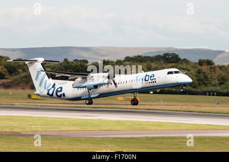 Angaben zum Luftfahrzeug Modi 405 04 Registrierung G-ECOF Typ-Code DH8D Typ Bombardier Dash 8 Q400 S/N 4216 Fluggesellschaft Flybe Stockfoto