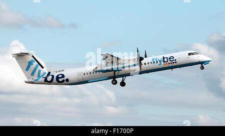 Angaben zum Luftfahrzeug Modi 405 04 Registrierung G-ECOF Typ-Code DH8D Typ Bombardier Dash 8 Q400 S/N 4216 Fluggesellschaft Flybe Stockfoto