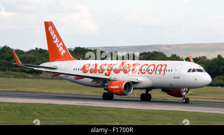 EasyJet Aircraft Manchester Airport Stockfoto