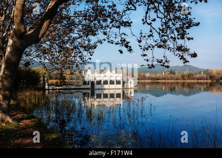 Banyoles Teich. Stockfoto