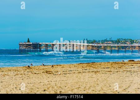San Diego Strand und Pier am La Jolla Shores San Diego, Kalifornien, USA. Stockfoto