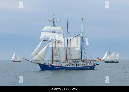 Segelschiffe, Hanse Sail, Warnemünde, Rostock, Mecklenburg-West Pomerania, Deutschland Stockfoto