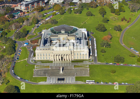 Auckland Museum, Auckland Domain, Auckland, Nordinsel, Neuseeland - Antenne Stockfoto