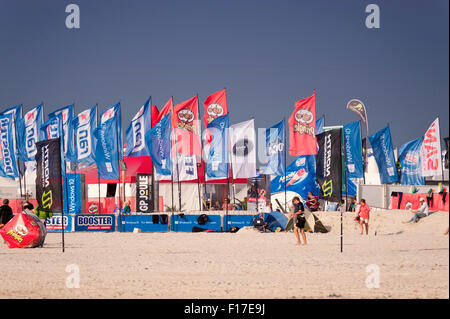 Eindruck von der Kitesurf World Cup in St. Peter-Ording, Deutschland, August 21-30 2015 Stockfoto