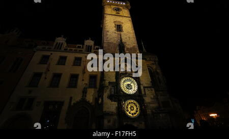 Astronomische Uhr in Prag Stockfoto