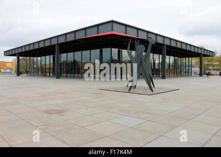 Neue Nationalgalerie, Berlin-Tiergarten. Stockfoto