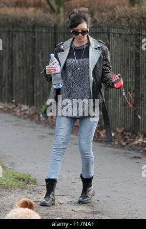 Daisy Lowe, Art und Weisemodell gesehen in Primrose Hill, London 2013 Stockfoto