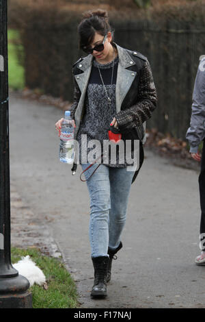 Daisy Lowe, Art und Weisemodell gesehen in Primrose Hill, London 2013 Stockfoto