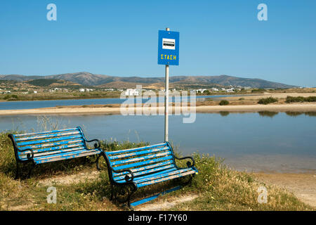 Griechenland, Kykladen, Naxos, Südwesten, Strand von Mikri Vigla Stockfoto