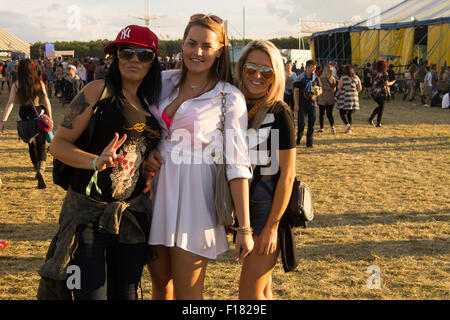 Leeds, UK, 29. August 2015. Festivalbesucher beim Leeds Festival, Leeds, UK. Kredit-29. August 2015: Nicholas Wesson/Alamy Live-Nachrichten Stockfoto