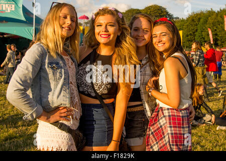 Leeds, UK, 29. August 2015. Festivalbesucher beim Leeds Festival, Leeds, UK. Kredit-29. August 2015: Nicholas Wesson/Alamy Live-Nachrichten Stockfoto