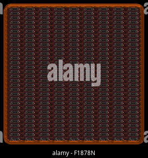 Wunderbare abstrakte illustrierte Glasobjekt Stockfoto