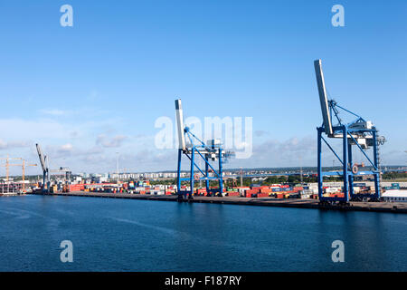 Kopenhagen Kreuzfahrt Hafen Langelinie Kai, Nordre Toldbod, die Freeport und neuen Cruise terminal Ocean Quay Terminal, Dänemark Stockfoto