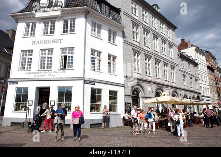 Kopenhagen die Hauptstadt und bevölkerungsreichste Stadt Dänemarks, Ravhuset House of Amber Bernstein-Museum Kopenhagen Stockfoto