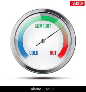 Indikator Meter Komfort. Stock Vektor