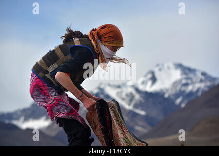 Ländliche Einheimische in der Himalaya-Tadschikistan-Himalaya-Sammlung Stockfoto