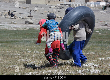 Ländliche Einheimische in der Himalaya-Tadschikistan-Himalaya-Sammlung Stockfoto