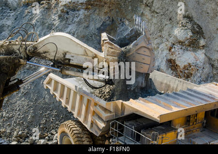Tagebau-Maschinen Stockfoto