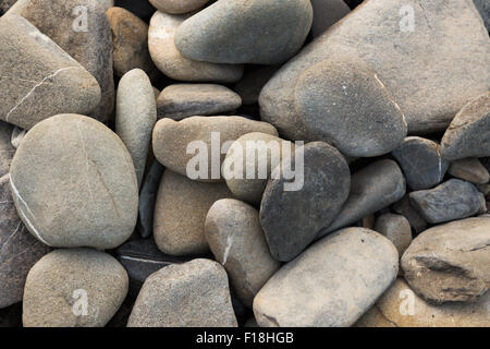 Nahaufnahme des ovalen Steinen. Stockfoto