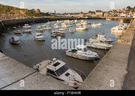 Der Hafen von Port-En-Bessin, Calvados, Normandie, Frankreich Stockfoto