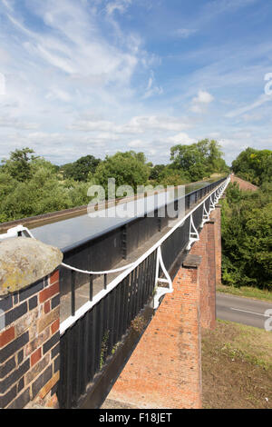 Edstone Aquädukt auf der Stratford-upon-Avon Canal, Warwickshire, England, UK Stockfoto