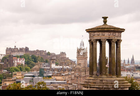 Dugald Stewart Mounment auf dem Calton Hill, Edinburgh Stockfoto