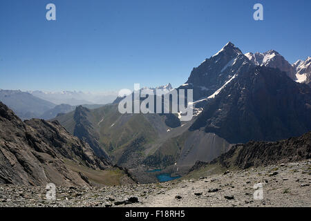 Ansichten von Schnee bedeckt Berge Tadschikistan Himalaya Kollektion Stockfoto