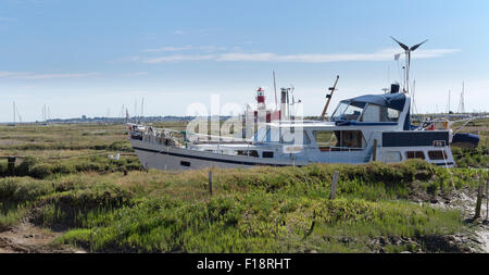 Coastal Essex Stadt des Tollesbury am Rande des Tollesbury Marschen Stockfoto