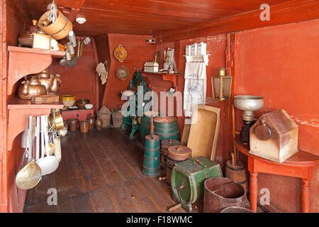 Abstellraum, Open-Air Museum ´Rieck Haus´, Curslack, Vierlande, Hamburg, Deutschland Stockfoto