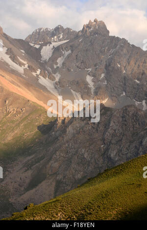 Ansichten von Schnee bedeckt Berge Tadschikistan Himalaya Kollektion Stockfoto