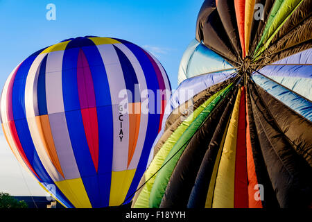 Heißluft Ballons Strathaven Ballon-Festival Stockfoto