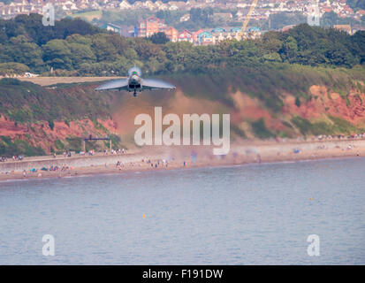 RAF Taifun-Anzeige bei Dawlish Flugschau Stockfoto