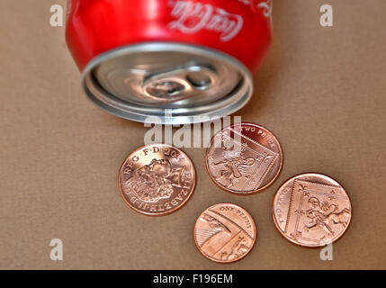 Vorschlag, Sondersteuer auf zuckerhaltige Getränke, London Stockfoto